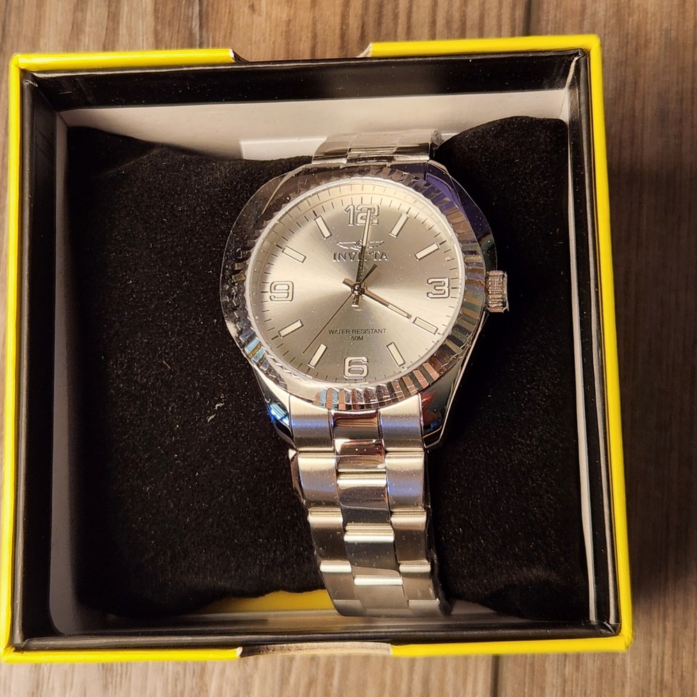 Invicta Specialty Watch Women's OS Silver New 47464 Stainless Steel Fluted Bezel